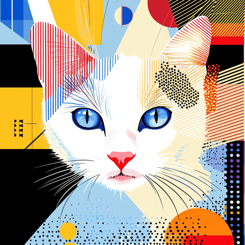Soyut Kedi Portresi