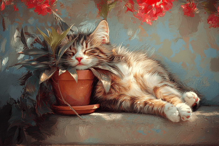 Uyuyan Yavru Kedi