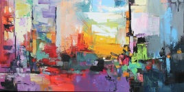 Abstract Renkler Kanvas Tablo - 2