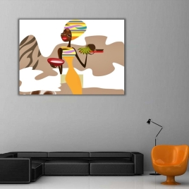 Africanian Womens Kanvas Tablo 3 - 