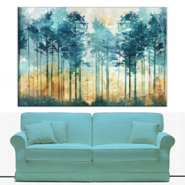 Ağaçlar Kanvas Tablo - 