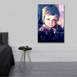 Ağlayan Çocuk Kanvas Tablo - 