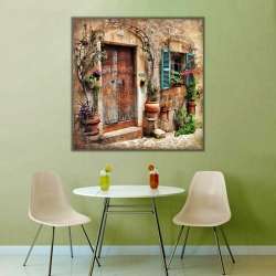 Antika Kapı Kanvas Tablo - 