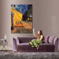 Arsel'de Gece Kahvesi Van Gogh Kanvas Tablo - 