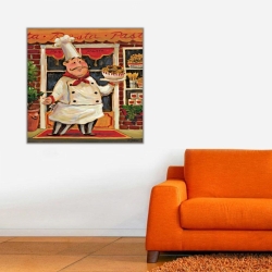 Aşçı 2 Kanvas Tablo - 