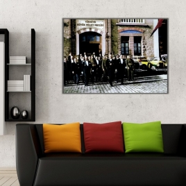 Atatürk ve Meclis Açılışı Kanvas Tablo - 