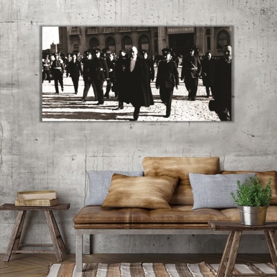 Atatürk ve Meclis Panoramik Kanvas Tablo