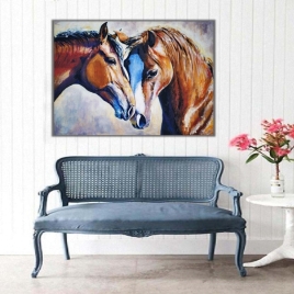 Atlar Kanvas Tablo - 