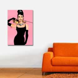 Audrey Hepburn PopArt Kanvas Tablo - 