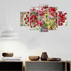 Bahçe Çiçekleri Kanvas Tablo - 
