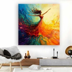 Balerin Kanvas Tablo - 