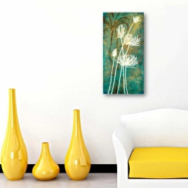 Beyaz Çiçekli Bitki Tablo - 