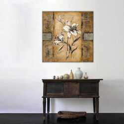 Beyaz Zambak Kanvas Tablo - 