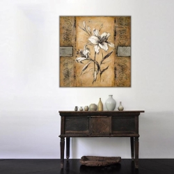 Beyaz Zambak Kanvas Tablo - 