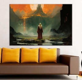 Bilge Kadın Kanvas Tablo - 