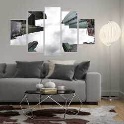 Binalar ve Gökyüzü Kanvas Tablo - 