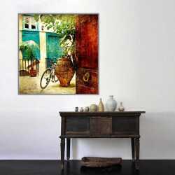 Bisiklet Retro Kanvas Tablo - 