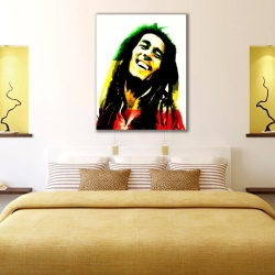 Bob Marley Kanvas Tablo - Thumbnail