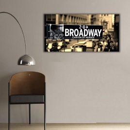 Brodway Panoramik Kanvas Tablo - 