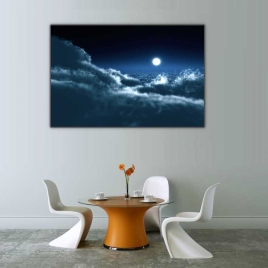 Bulutların Arasında Dolunay Tablosu - 