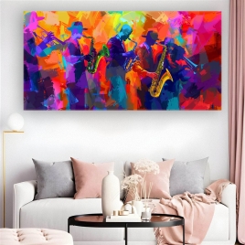 Caz Müzik Sonsuzlarca Caz Müzik Kanvas Tablo - 