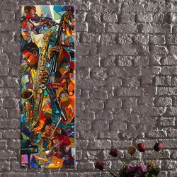 Caz Müzisyenler Kanvas Tablo - 