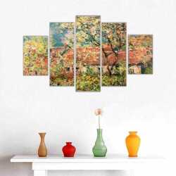 Çiçek Açan Ağaçlar Kanvas Tablo - 