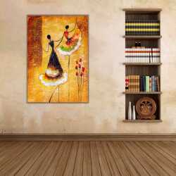 Çiçek Dansçılar Kanvas Tablo 1 - 