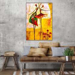 Çiçek Dansçılar Kanvas Tablo - 
