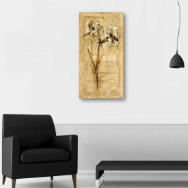 Dikey Panoramik Çiçek Tablosu - 