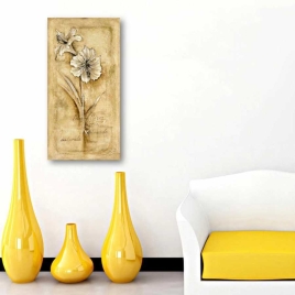 Çiçek Tablosu Dikey Panoramik - 