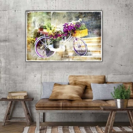 Çiçekli Bisiklet Tablosu - 