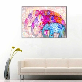 Çiçekli Filler Tablosu - 