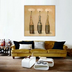 Çiçekli Saksı 1 Kanvas Tablo - 