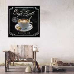 Coffe Latte Kanvas Tablo - 