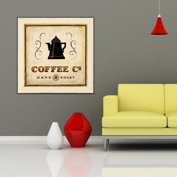 Coffee Dark Roast Kanvas Tablo - 1