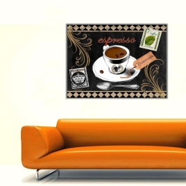 Coffee Expresso Kanvas Tablo - 