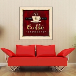 Cooffe Espresso Kanvas Tablo - 
