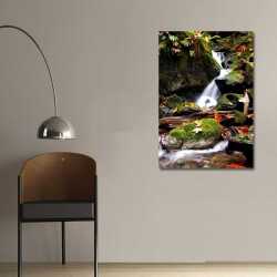 Dağlardan Akan Su Kanvas Tablo - 