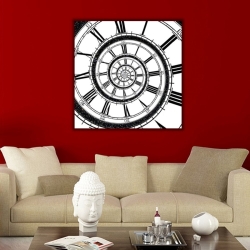 Dairesel Merdivenler Kanvas Tablo - 