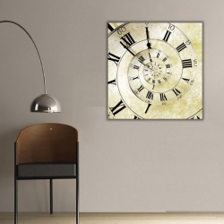 Dairesel Saat Kanvas Tablo - 