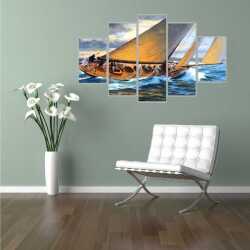 Dalgalarda Savaş Kanvas Tablo - 