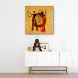 Dans Eden Afrika Kadınları Tablo - 