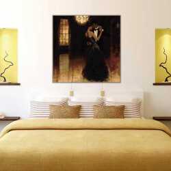 Dans Eden Çift Kanvas Tablo - 