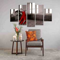 Dans Eden Kadın Kanvas Tablo - 