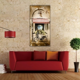 Dekoratif Manzara Dikey Panoramik Kanvas Tablo - 