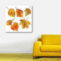 Dekoratif Yapraklar Tablo - 