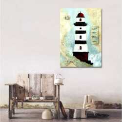 Deniz Feneri Kanvas Tablo - 