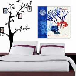 Deniz Kabuğu ve Bitkiler Kanvas Tablo - 