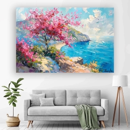 Deniz Kenarı Kanvas Tablo - 